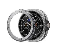 Spigen Bezel Tune Anneau de Lunette pour Galaxy 8 Classic | Anneau de lunette en acier inoxydable avec adhésif pour Galaxy Watch 8 Classic 46 mm - Argent