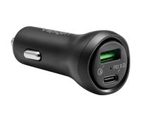 Spigen SteadiBoost PD Chargeur Voiture avec QC 3.0 [Power Delivery 3.0 27W] [Qualcomm Quick Charge 3.0 18W] Chargeur USB C Compatible avec iPhone, iPad, Galaxy et Huawei