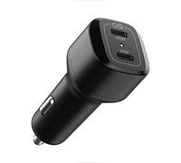 Spigen Chargeur Voiture USB C 65W 2 Ports Charge Rqpide PD 3.0 Charge 45W + 20W Chargeur Alllume Cigare Compatible avec iPhone 14 13 Plus Pro Max Macbook Air iPad Galaxy S21 Ultra Plus S20 FE Note 20