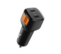 Spigen Chargeur Voiture USB C 75W Double USB PD PPS 3.0 45W + 30W Adaptateur Voiture pour Galaxy S23 Ultra Plus S22 S21 Note 20 Z Flip Fold 4 3 iPhone 14 13 Pro Max Mini 12 Pixel 6 Pro MacBook iPad