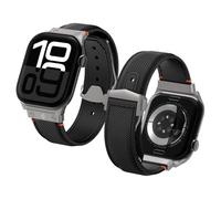 Spigen Classic Fit Bracelet Compatible avec Apple Watch Ultra 3/2/1 49mm, Series 11/10 46mm, Series 9/8/7 45mm, 44mm - Noir