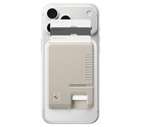 Spigen Classic LS MagFit Porte-Cartes Magnétique 3 Cartes Compatible avec iPhone 17/16/15, Autres modèles MagSafe et Google Pixel série 10 avec PixelSnap - Stone