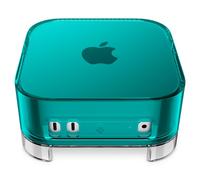 Spigen Coque Filtrante avec Support pour Mac Mini M6/M5 Pro, M4/M4 Pro | Compatible avec les modèles 2026/2024, filtre à air intégré, anti-poussière et ventilation - Classic C1 Bondi Blue