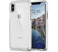 Spigen Coque iPhone X, Coque iPhone XS [Ultra Hybrid] Bumper Renforcé Dos Transparent Rigide
