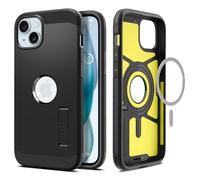 Spigen Coque Magnétique pour iPhone 15 [Antichoc avec Béquille] Tough Armor MagFit - Noir