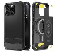 Spigen Rugged Armor MagSafe, matte black - iPhone 15 Pro Max