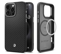 Spigen Coque Magnétique pour iPhone 15 Pro [Protection Premium] Enzo Aramid MagFit - Noir Mat