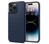 Spigen Coque pour iPhone 14 Pro, Liquid Air, [Surface Antidérapante] 6,1 Pouces - Bleu Marin