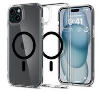 Spigen Coque pour iPhone 15, Ultra Hybrid MagFit, [Anti-jaunissement] 6,1 Pouces - Blanc