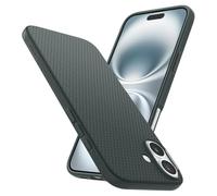 Spigen Coque pour iPhone 16, Liquid Air, [Surface Antidérapante] 6,1 Pouces - Vert
