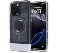 Spigen Coque pour iPhone 16 Pro, Classic C1 MagFit, [Version Rétro] 6,3 Pouces - Graphite