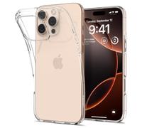 Spigen Coque pour iPhone 16 Pro, Liquid Crystal, [Haute Transparence] 6,3 Pouces - Transparent