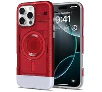 Spigen Coque pour iPhone 16 Pro Max, Classic C1 MagFit, [Version Rétro] 6,9 Pouces - Rubis