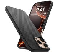 Spigen Coque pour iPhone 16 Pro Max, Liquid Air, [Surface Antidérapante] 6,9 Pouces - Noir Mat