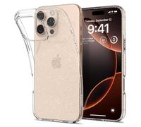 Spigen Coque pour iPhone 16 Pro Max, Liquid Crystal Glitter, [Transparence à Paillettes] 6,9 Pouces - Crystal Quartz