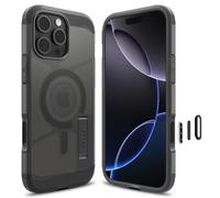 Spigen Coque pour iPhone 16 Pro Max, Tough Armor T (AI) MagFit, [Bouton Camera Control] 6,9 Pouces - Frost Noir