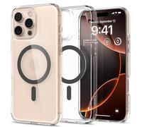 Spigen Coque pour iPhone 16 Pro, Ultra Hybrid MagFit, [Anti-jaunissement] 6,3 Pouces - Graphite