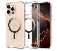 Spigen Coque pour iPhone 16 Pro, Ultra Hybrid MagFit, [Anti-jaunissement] 6,3 Pouces - Or