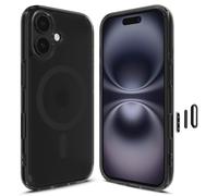 Spigen Coque pour iPhone 16, Ultra Hybrid T MagFit, [Bouton Camera Control] 6,1 Pouces - Frost Noir