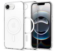 Spigen Coque pour iPhone 16e, Liquid Crystal MagFit, [Haute Transparence] - Blanc