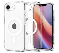 Spigen Coque pour iPhone 16e, Ultra Hybrid MagFit, [Anti-jaunissement]- Blanc Clair