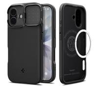 Spigen Coque pour iPhone 17, Optik Armor MagFit, [Protection Caméra] - Noir