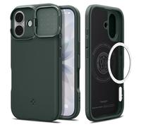 Spigen Coque pour iPhone 17, Optik Armor MagFit, [Protection Caméra] - Vert
