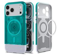 Spigen Coque pour iPhone 17 Pro, Classic C1 MagFit, [Version Rétro] - Bleu Bondi