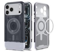 Spigen Coque pour iPhone 17 Pro Max, Classic C1 MagFit, [Version Rétro] - Graphite