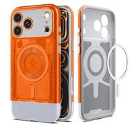 Spigen Coque pour iPhone 17 Pro Max, Classic C1 MagFit, [Version Rétro] - Mandarine