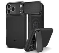 Spigen Coque pour iPhone 17 Pro Max, Optik Armor MagFit, [Protection Caméra] - Noir