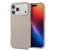 Spigen Coque pour iPhone 17 Pro Max, Silicone Fit MagFit, [Ultra Douce et Mince] - Gris Pierre