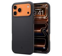 Spigen Coque pour iPhone 17 Pro Max, Silicone Fit MagFit, [Ultra Douce et Mince] - Noir