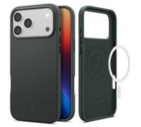 Spigen Coque pour iPhone 17 Pro Max, Silicone Fit MagFit, [Ultra Douce et Mince] - Vert