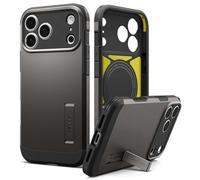 Spigen Coque pour iPhone 17 Pro Max, Tough Armor T MagFit, [Robuste, Test de Chute Niveau Militaire] - Gunmetal