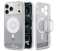 Spigen Coque pour iPhone 17 Pro Max, Ultra Hybrid MagFit, [DuraClear, Qualité Signature Argent
