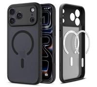 Spigen Coque pour iPhone 17 Pro Max, Ultra Hybrid MagFit, [DuraClear, Qualité Signature Spigen] - Frost Noir