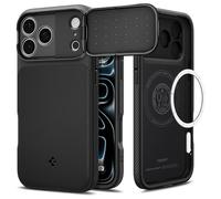 Spigen Coque pour iPhone 17 Pro, Optik Armor MagFit, [Protection Caméra] - Noir