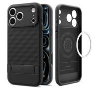 Spigen Coque pour iPhone 17 Pro, Parallax S MagFit, [Nouvelle Génération, 3D Pattern] - Noir Mat