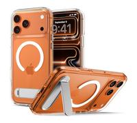 Spigen Coque pour iPhone 17 Pro, Ultra Hybrid S MagFit, [2025 Version avec Support 360°, DuraClear] - Blanc