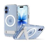 Spigen Coque pour iPhone 17, Ultra Hybrid S MagFit, [2025 Version avec Support 360°, DuraClear] - Blanc