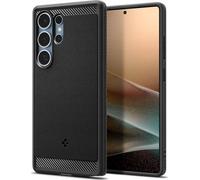 Spigen Rugged Armor MagFit Coque Compatible avec Samsung Galaxy S25 Ultra - Noir Mat