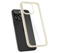 Spigen Crystal Hybrid iPhone 15 Pro Max - Coque Beige Transparente