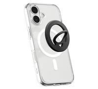 Spigen Dual Pop MagFit Anneau MagSafe [Silicone Léger] Aimant Double Face | Accessoire Magnétique, iPhone Duo 18 Pro Max 17 16 15 14 13 12 Pixel 11 10 et Coque MagSafe/Pixelsnap pour Samsung - Noir