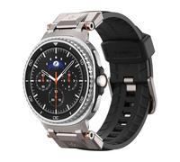 Spigen Dura Pro Armor Bracelet Compatible avec Samsung Galaxy Watch 8 44mm/40mm, 8 Classic 46mm (2025) Bracelet de remplacement robuste avec connecteur métallique - Noir