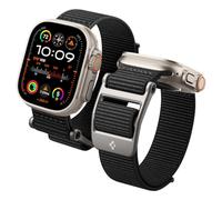 Spigen DuraPro Flex Bracelet Compatible avec Apple Watch Ultra 3/2/1 49mm, Series 11/10 46mm, Series 9/8/7 45mm, 44mm - Noir