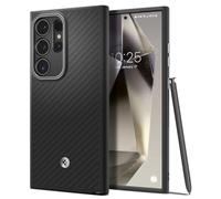 Spigen Enzo Aramid Coque Compatible avec Samsung Galaxy S24 Ultra 5G - Noir