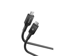 Spigen Essential 100W Cable USB C vers USB C Charge Rapide, E-Marker [2M] Câble USB C, PD Charge Rapide pour iPhone 17/16/15/16e Pro Max Plus Air Samsung S25/S24 Pixel 10/9a/9/8 iPad - Noir