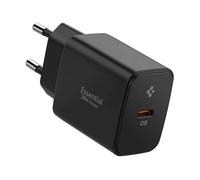 Spigen Essential Ee201eu Gan - Chargeur Mural Usb-C 20 W (Noir)