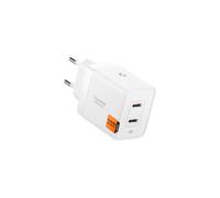 Spigen Essential GaN 47W 2 Ports Chargeur Secteur USB-C Rapide - Blanc | Chargeur rapide PPS PD 3.0, compatible iPhone 18/17/16 Pro Max, Galaxy S26/S25 Ultra, Z Fold/Flip 8 Ultra, Pixel 11/10